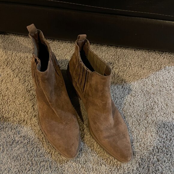 Women's Brown Forever 21 Booties - Size 10 - Picture 4 of 5